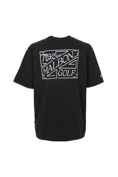 말본골프(MALBON GOLF) 골프웨어 남성 반팔티셔츠 M9172 BLK