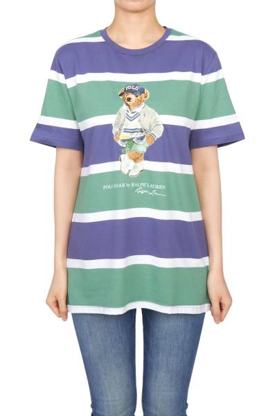 폴로랄프로렌키즈(RALPH LAUREN KIDS) 베어 스트라이프 반팔티셔츠 (성인착용가능) 323971435001