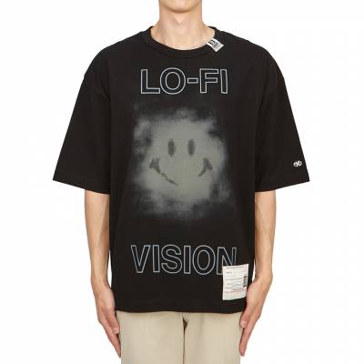 메종미하라야스히로(MAISON MIHARA YASUHIRO) 스크래치 남성 반팔티셔츠 A12TS651 BLACK SC_A12TS651 BLACK_053