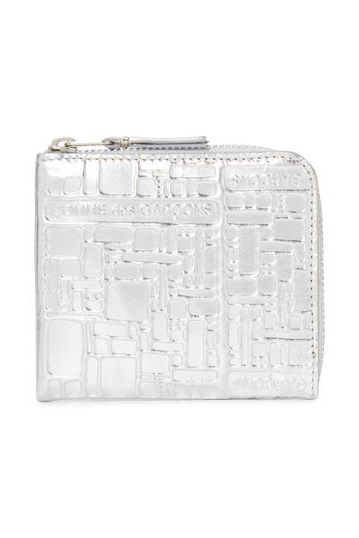 꼼데가르송(COMME DES GARCONS) 엠보스 미니 반지갑 (남여공용) SA3100EG SILVER