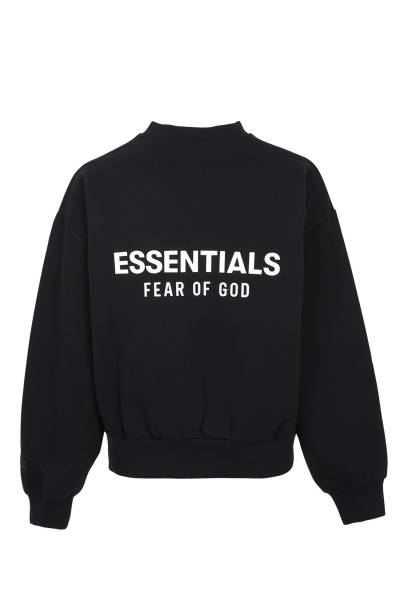 피어오브갓(FEAR OF GOD) 에센셜 남성 기모 맨투맨 192AS252040F JET BLACK