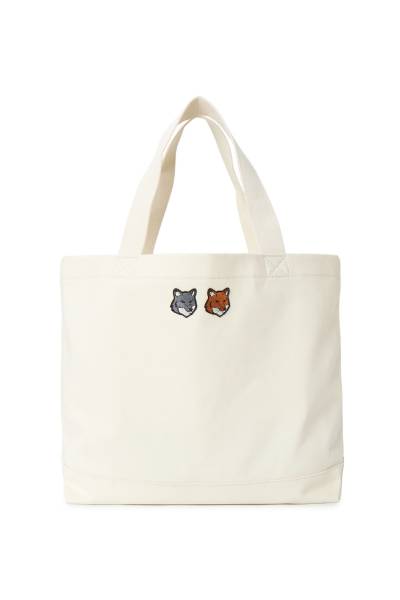 메종키츠네(MAISON KITSUNE) 더블 폴드 폭스헤드 토트백 (남여공용) OW511CFWW0096 P700