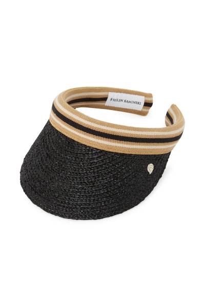 헬렌카민스키(HELEN KAMINSKI) 비앙카 8 스트라이프 여성 바이저 HAT52203 CHARCOAL BLACK STRIPE