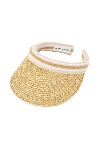 헬렌카민스키(HELEN KAMINSKI) 비앙카 8 스트라이프 여성 바이저 HAT52203 NATURAL NOUGAT STRIPE