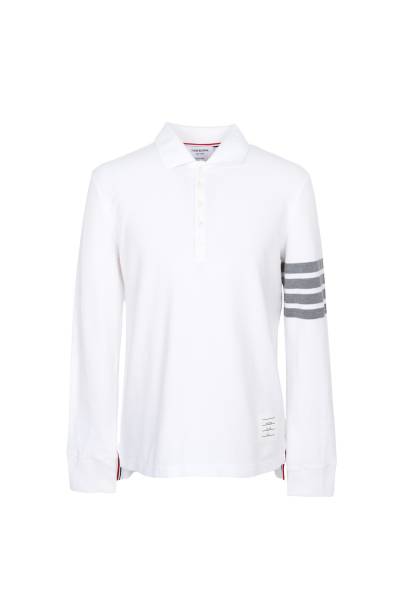 톰브라운(THOM BROWNE) 남성 카라 긴팔티셔츠 MJP137G 07976 100