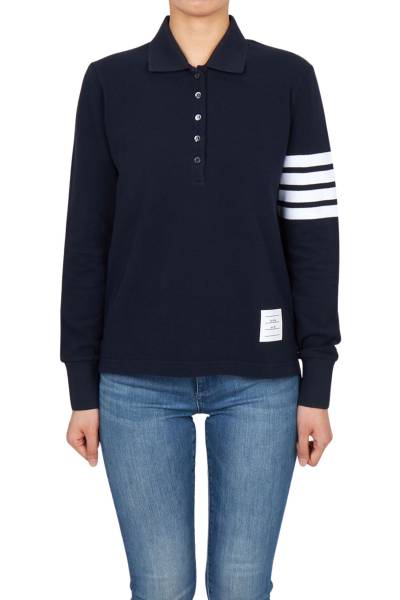 톰브라운(THOM BROWNE) 여성 카라 긴팔티셔츠 FJP053G 07976 415