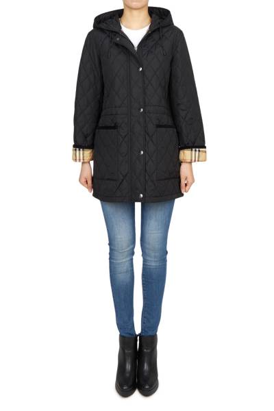 버버리(BURBERRY) 브롬리 여성 후드 퀼팅 자켓 8110531