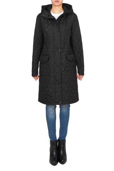 버버리(BURBERRY) 힐게이트 여성 후드 롱 퀼팅 자켓 8110325