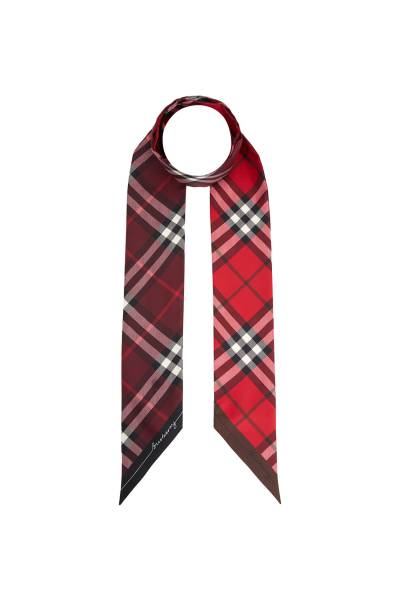 버버리(BURBERRY) 체크 여성 실크 스카프 8110367