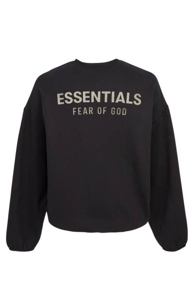 피어오브갓(FEAR OF GOD) 에센셜 남성 기모 맨투맨 192SP256540F JET BLACK