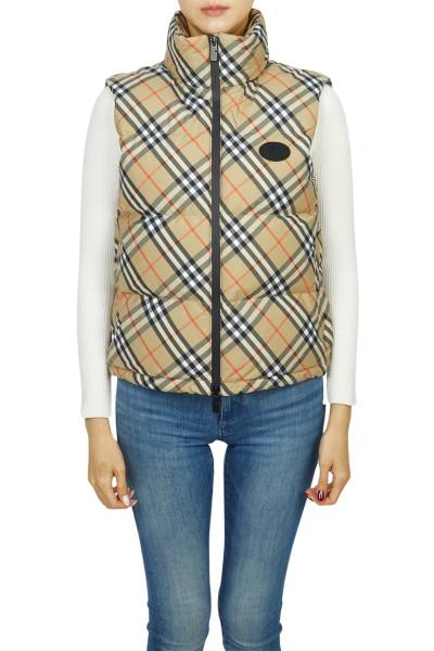 버버리(BURBERRY) 체크 여성 패딩 조끼 8113139