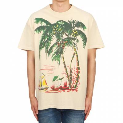 와일드동키(WILD DONKEY) 스크래치 남성 반팔티셔츠 T PALM STRON WASHED KHAKI M SC_T PALM STRON WASHED KHAKI M_088