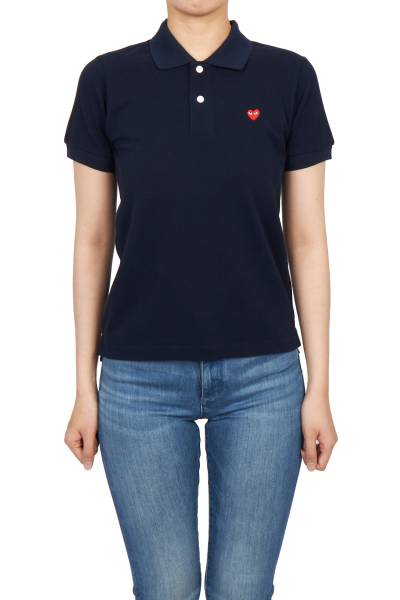 꼼데가르송(COMME DES GARCONS) 미니 레드와펜 여성 카라 반팔티셔츠 AZ T203 051 2
