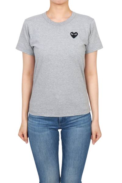 꼼데가르송(COMME DES GARCONS) 블랙와펜 여성 반팔티셔츠 AZ T075 051 1