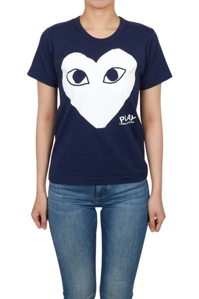 꼼데가르송(COMME DES GARCONS) 화이트하트 여성 반팔티셔츠 AZ T179 051 1