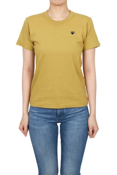 꼼데가르송(COMME DES GARCONS) 미니 블랙와펜 여성 반팔티셔츠 AZ T213 051 5