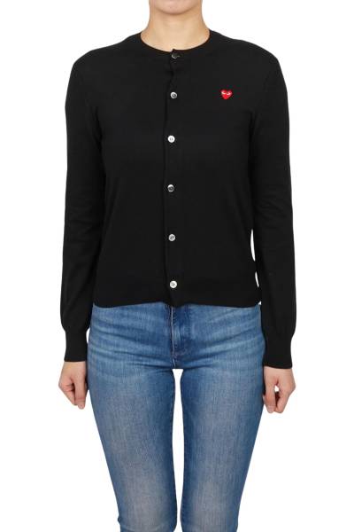 꼼데가르송(COMME DES GARCONS) 미니 레드와펜 여성 가디건 AZ N053 051 1