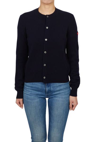 꼼데가르송(COMME DES GARCONS) 미니 레드와펜 여성 가디건 AZ N041 051 2