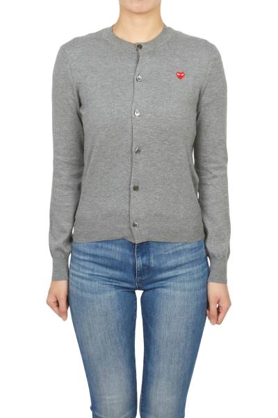 꼼데가르송(COMME DES GARCONS) 미니 레드와펜 여성 가디건 AZ N053 051 4