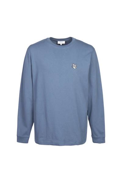 메종키츠네(MAISON KITSUNE) 폭스헤드 남성 긴팔티셔츠 PM00119KJ7025 0380
