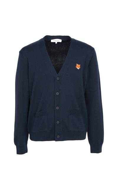 메종키츠네(MAISON KITSUNE) 폭스헤드 남성 가디건 PM00501KT1181 0413