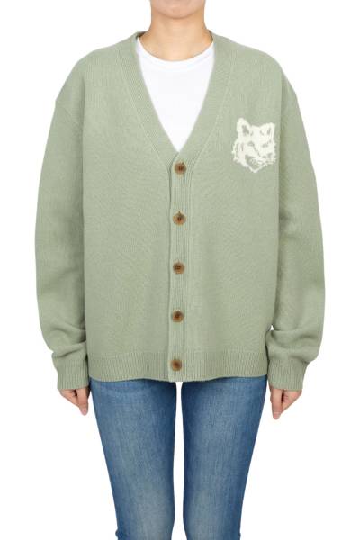 메종키츠네(MAISON KITSUNE) 폭스헤드 인타르시아 남성 가디건 PM00509KM0329 0396