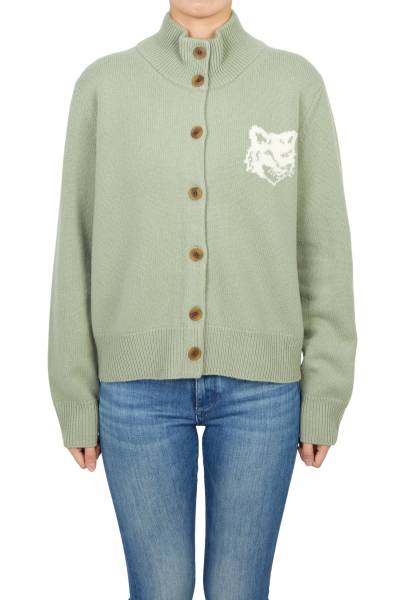 메종키츠네(MAISON KITSUNE) 폭스헤드 여성 가디건 NW00509KM0329 0396