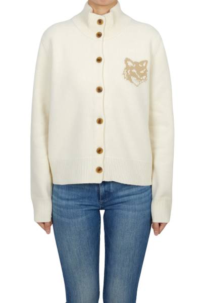 메종키츠네(MAISON KITSUNE) 폭스헤드 여성 가디건 NW00509KM0329 0395