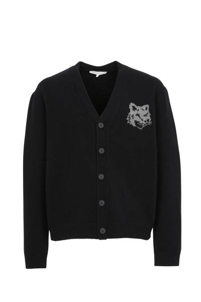메종키츠네(MAISON KITSUNE) 폭스헤드 인타르시아 남성 가디건 PM00509KM0329 0391