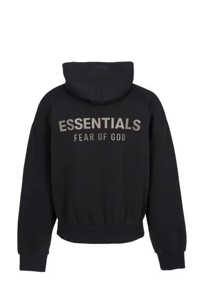 피어오브갓(FEAR OF GOD) 에센셜 남성 기모 후드티 192SP252050F JET BLACK