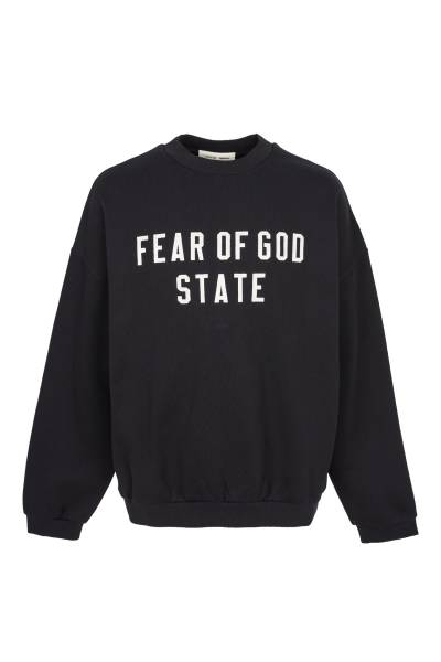 피어오브갓(FEAR OF GOD) 에센셜 남성 기모 맨투맨 192SP256550F JET BLACK