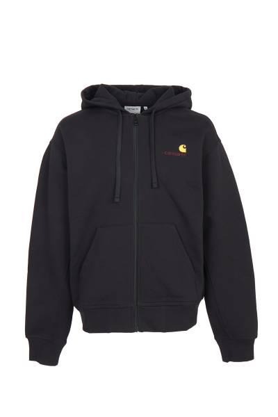 칼하트윕(CARHARTT WIP) 아메리칸 스크립트 남성 기모 후드 집업 I033063 89XX