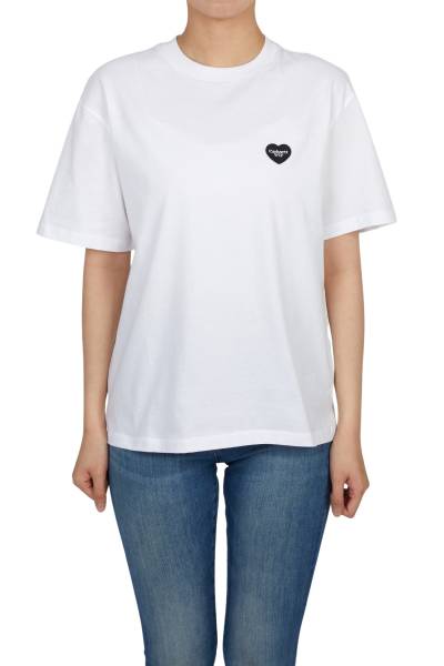 칼하트윕(CARHARTT WIP) 하트 패치 여성 반팔티셔츠 I032318 00AXX