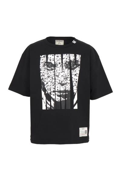 메종미하라야스히로(MAISON MIHARA YASUHIRO) X MASSES 남성 반팔티셔츠 C15TS042 BLACK