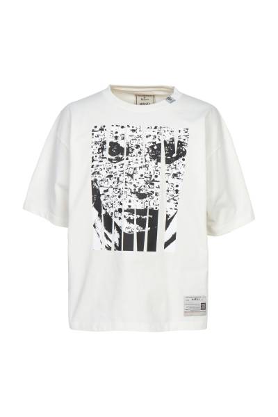 메종미하라야스히로(MAISON MIHARA YASUHIRO) X MASSES 남성 반팔티셔츠 C15TS042 WHITE