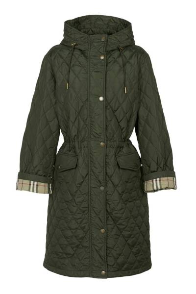 버버리(BURBERRY) 힐게이트 여성 후드 퀼팅 코트 8110324