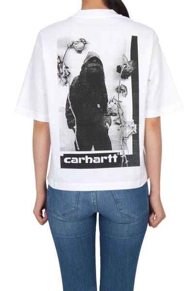 칼하트윕(CARHARTT WIP) 아카이브 스크립트 여성 반팔티셔츠 I036042 02XX