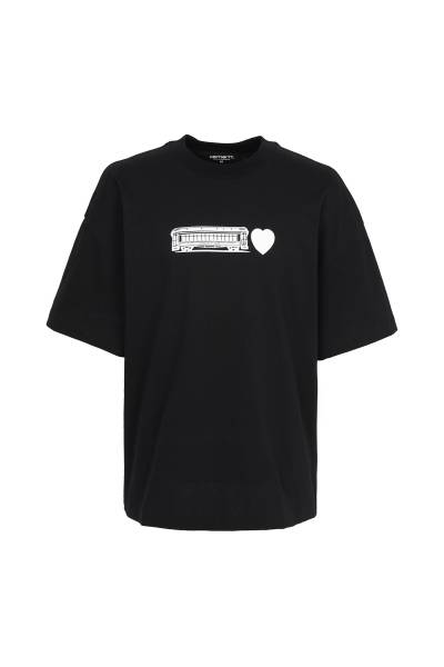 칼하트윕(CARHARTT WIP) 디컨스트럭티드 라벨 남성 반팔티셔츠 I036008 89XX