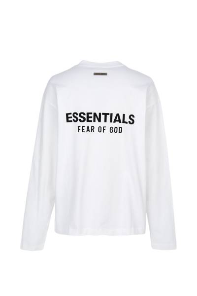 피어오브갓(FEAR OF GOD) 에센셜 남성 긴팔티셔츠 125AS254183F BRIGHT WHITE
