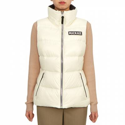 맥케이지(MACKAGE) 스크래치 여성 패딩 조끼 CHAYA CREAM SA_CHAYA CREAM_046