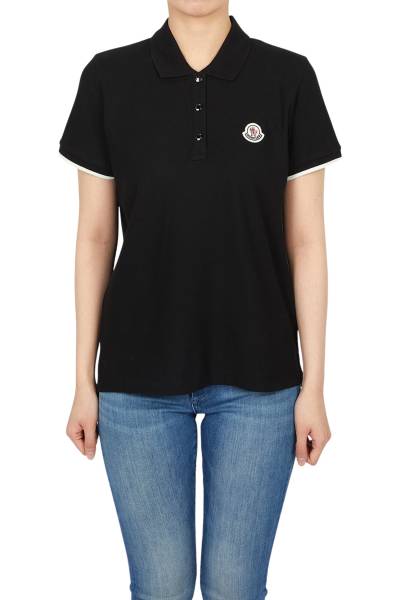 몽클레어(MONCLER) 로고 패치 여성 반팔티셔츠 8A00004 84720 999 L1093