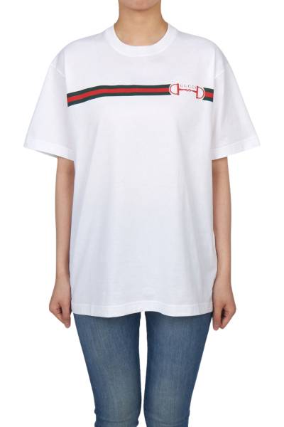 구찌(GUCCI) 여성 반팔티셔츠 837959 XJHM5 9081