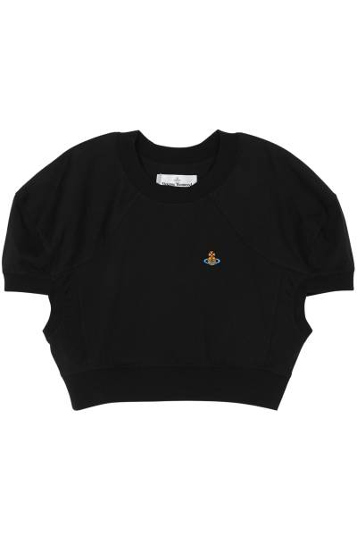 비비안웨스트우드(VIVIENNE WESTWOOD) 여성 크롭 반팔티셔츠 1G010017 J001M N401