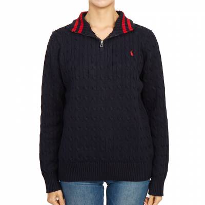 폴로랄프로렌키즈(RALPH LAUREN KIDS) 스크래치 반집업 니트 323868894005 NAVY (성인착용가능) SB_323868894005 NAVY_070