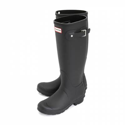 헌터(HUNTER) 스크래치 오리지널 톨 여성 레인부츠 WFT1000RMA BLK SB_WFT1000RMA BLK_106