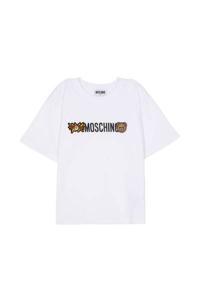 모스키노키즈(MOSCHINO KIDS) 반팔 티셔츠 (성인착용가능) HUM05Q LAA24 10101