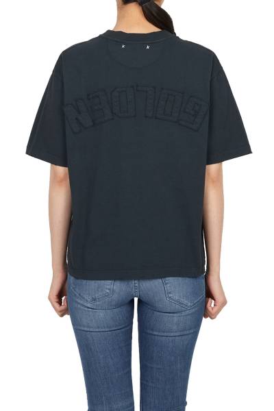 골든구스(GOLDEN GOOSE) 여성 반팔티셔츠 GWP01874 P001576 90456
