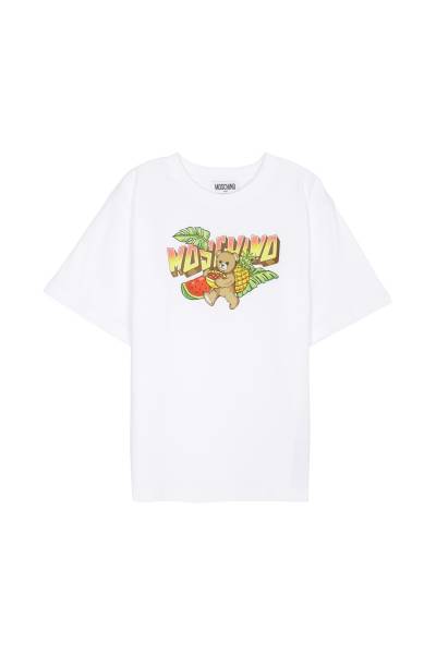 모스키노키즈(MOSCHINO KIDS) 반팔티셔츠 (성인착용가능) HJM060 LAA23 10101