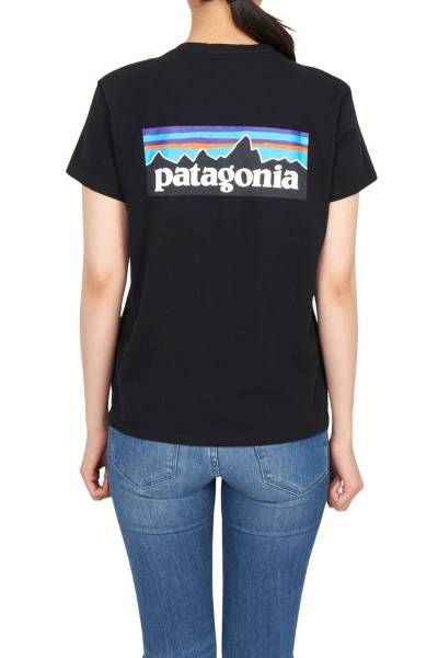 파타고니아(PATAGONIA) P-6 리스판서빌리 여성 반팔티셔츠 37567 BLK