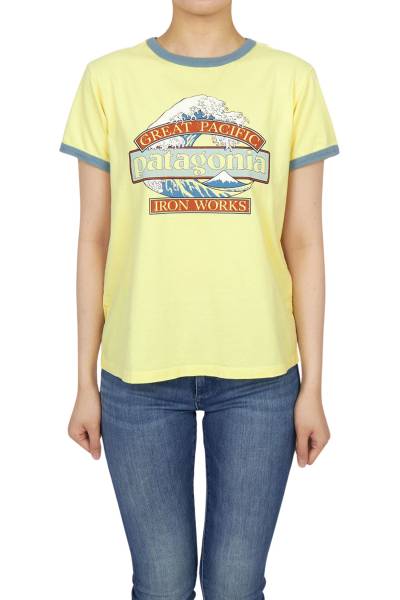 파타고니아(PATAGONIA) 그레이트 웨이브즈 링어 여성 반팔티셔츠 37864 LMZ
